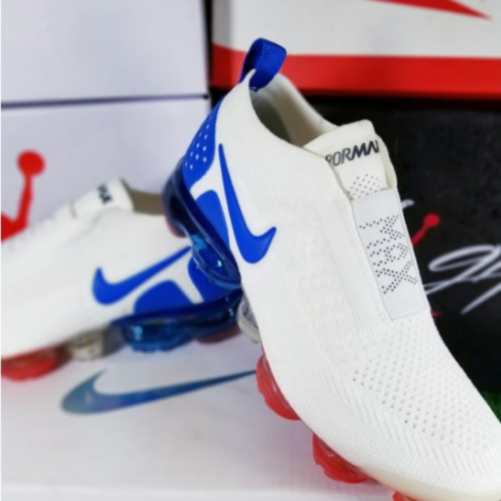 Nike air max vapormax laceless red white blue moc 2 men sneakers - Picture 6 of 6